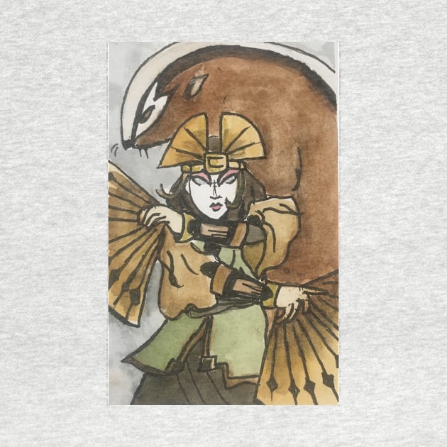 Avatar Kyoshi Watercolour by TheDoodlemancer